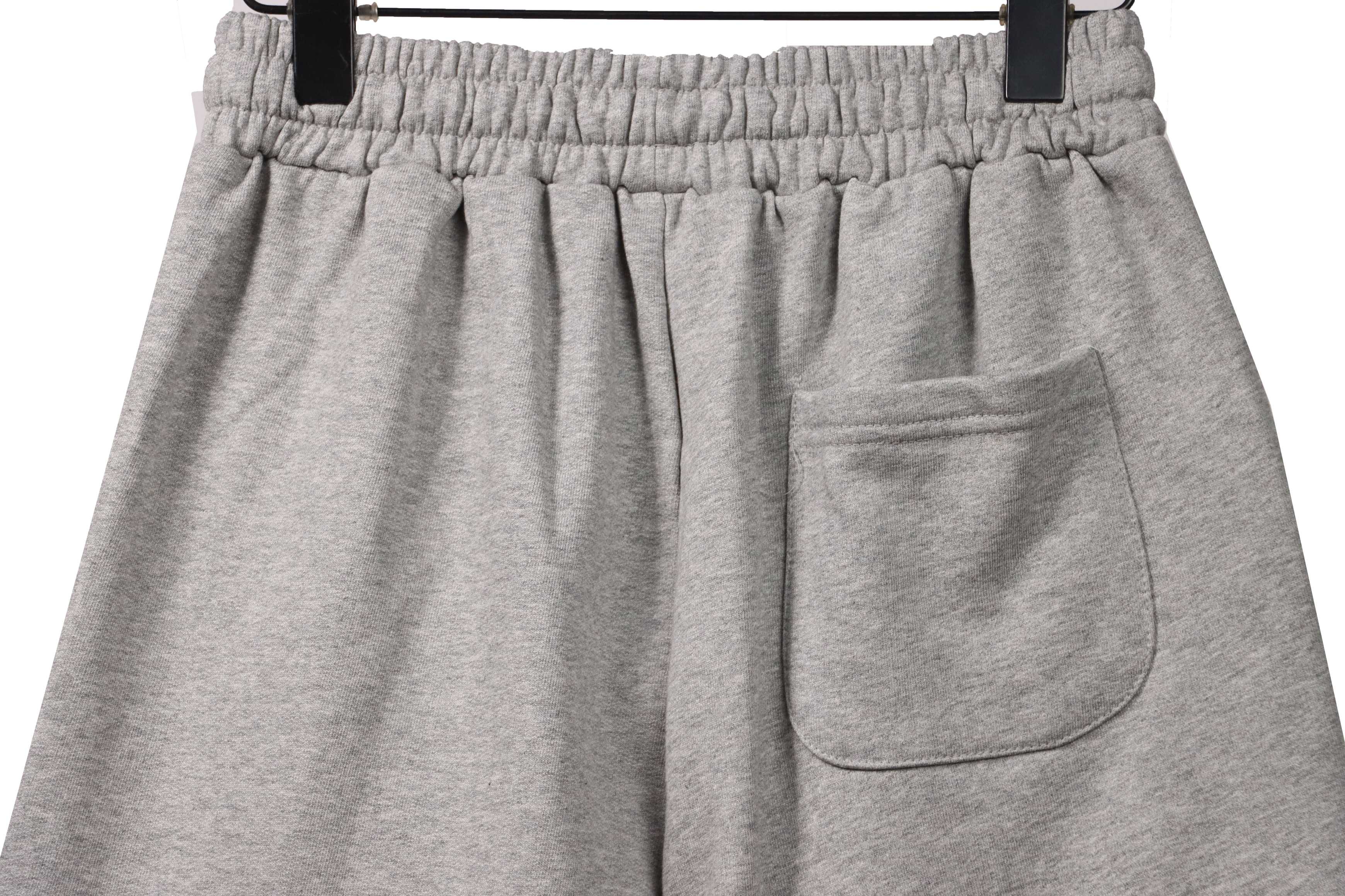 Top Quality Chrome Hearts Embroidered Cross Terry Shorts Grey