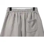 Top Quality Chrome Hearts Embroidered Cross Terry Shorts Grey