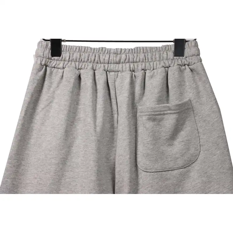 Top Quality Chrome Hearts Embroidered Cross Terry Shorts Grey