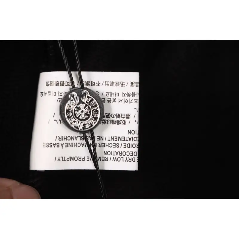 Top Quality Chrome Hearts Horseshoe Cross Shorts Black