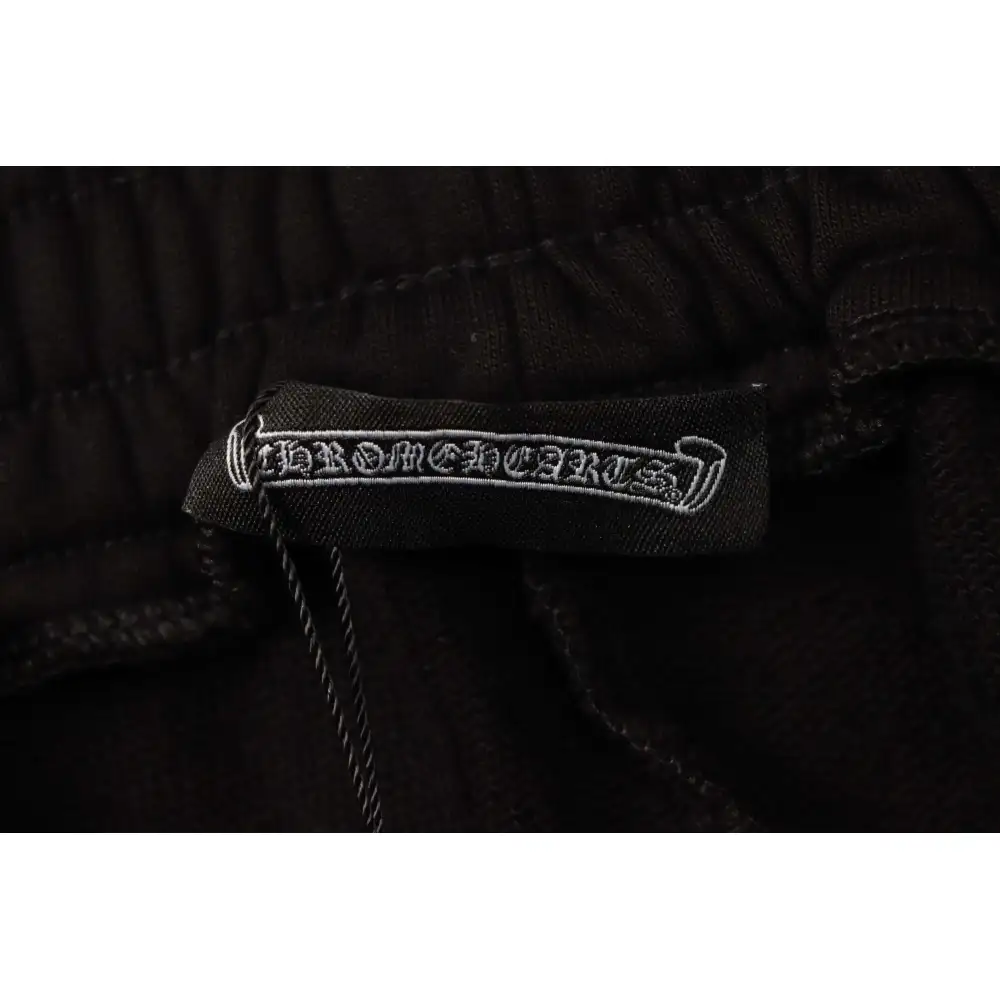 Top Quality Chrome Hearts Horseshoe Cross Shorts Black