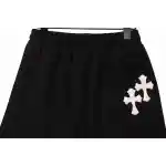 Top Quality Chrome Hearts Horseshoe Cross Shorts Black