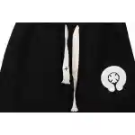 Top Quality Chrome Hearts Horseshoe Cross Shorts Black