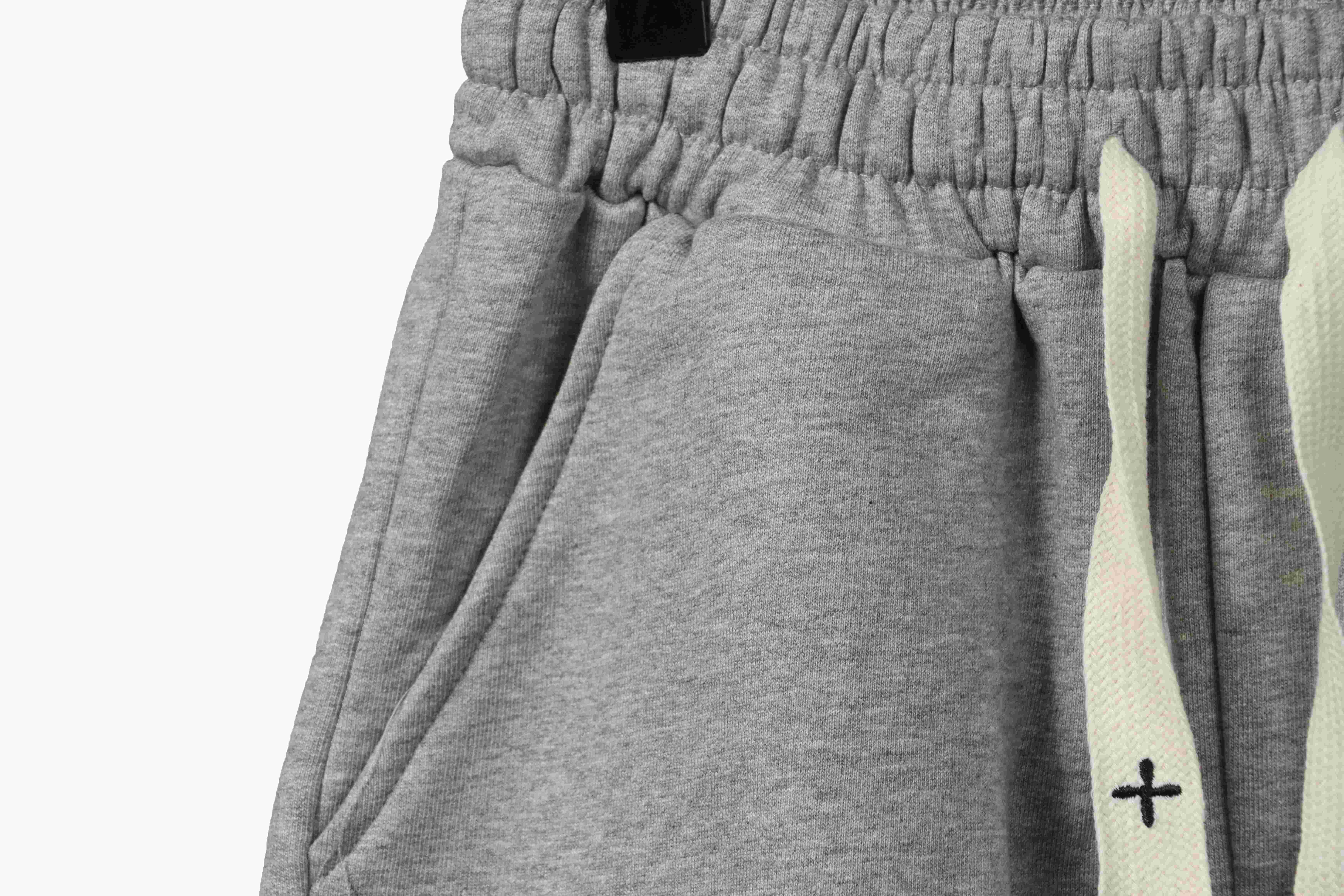 Top Quality Chrome Hearts Horseshoe Cross Shorts Grey