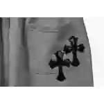Top Quality Chrome Hearts Horseshoe Cross Shorts Grey