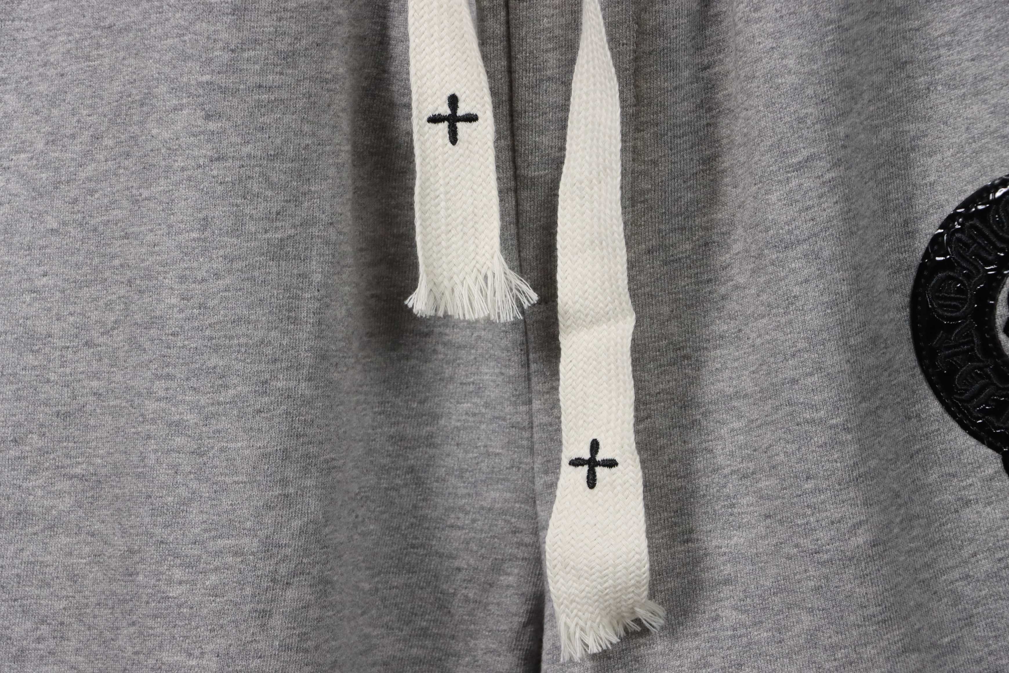 Top Quality Chrome Hearts Horseshoe Cross Shorts Grey