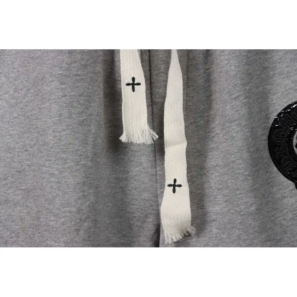 Top Quality Chrome Hearts Horseshoe Cross Shorts Grey