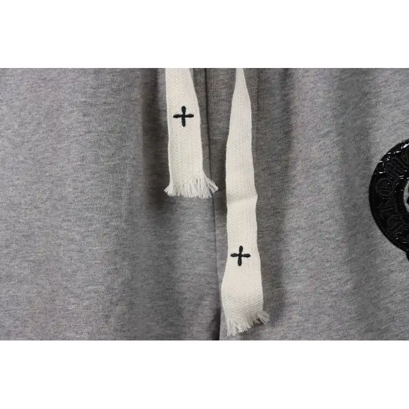 Top Quality Chrome Hearts Horseshoe Cross Shorts Grey