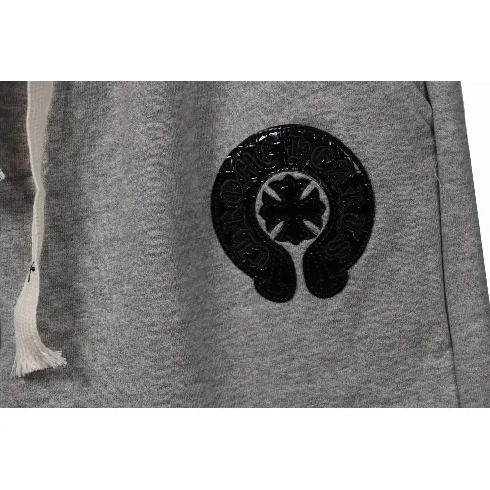 Top Quality Chrome Hearts Horseshoe Cross Shorts Grey