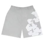 Top Quality Denim Tears Big Cotton Wreath Sweat Shorts Grey