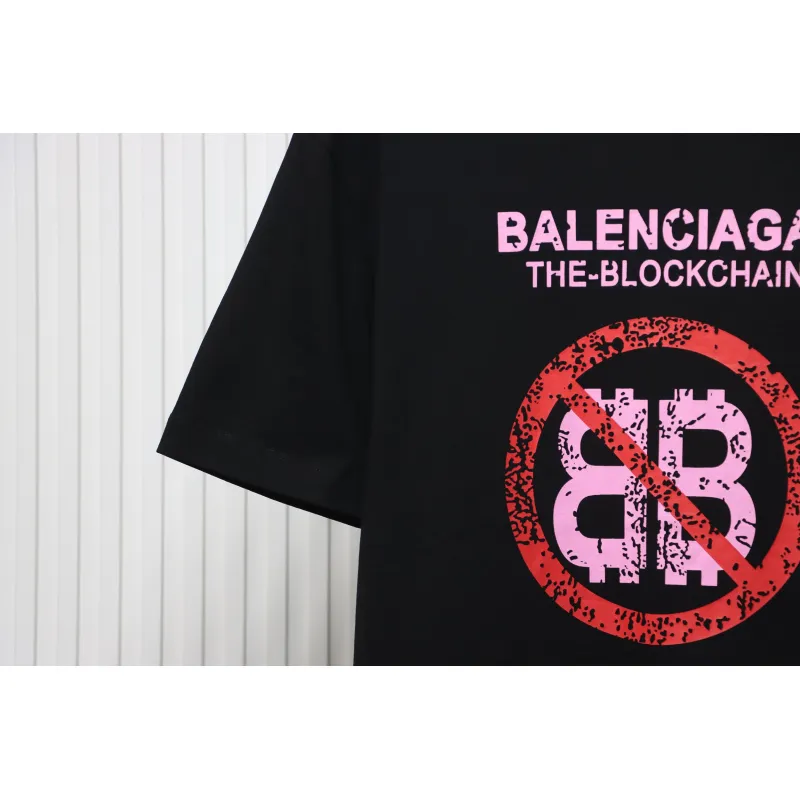 Top Quality Balenciaga Prohibition Print Short Sleeve