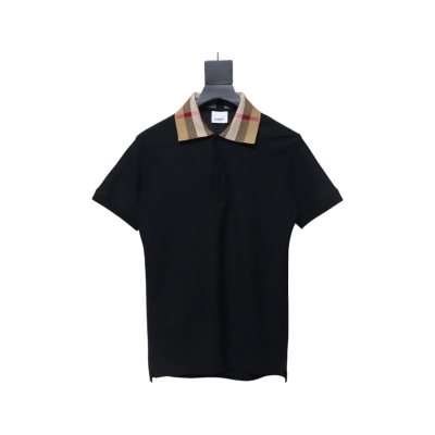 Top Quality Burberry 24ss Check Neck Polo Short Sleeve 01