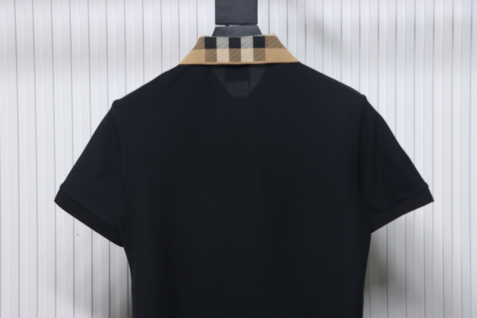 Top Quality Burberry 24ss Check Neck Polo Short Sleeve