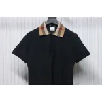 Top Quality Burberry 24ss Check Neck Polo Short Sleeve