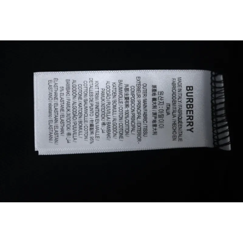 Top Quality Burberry 24ss Check Neck Polo Short Sleeve