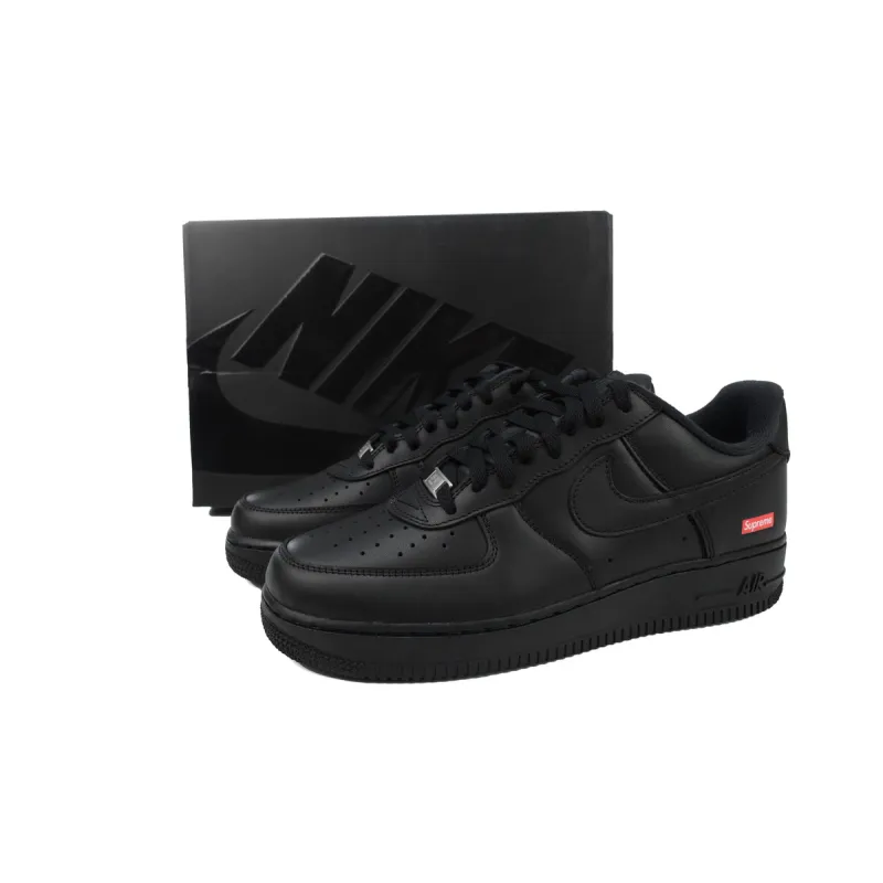 Supreme x Air Force 1 Low Box Logo Black CU9225-001
