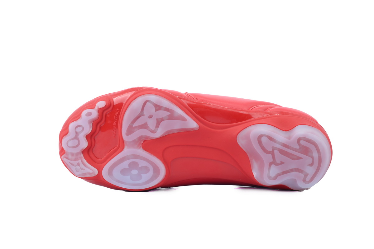 Louis Vuitton LV Red White Footprint Soccer 