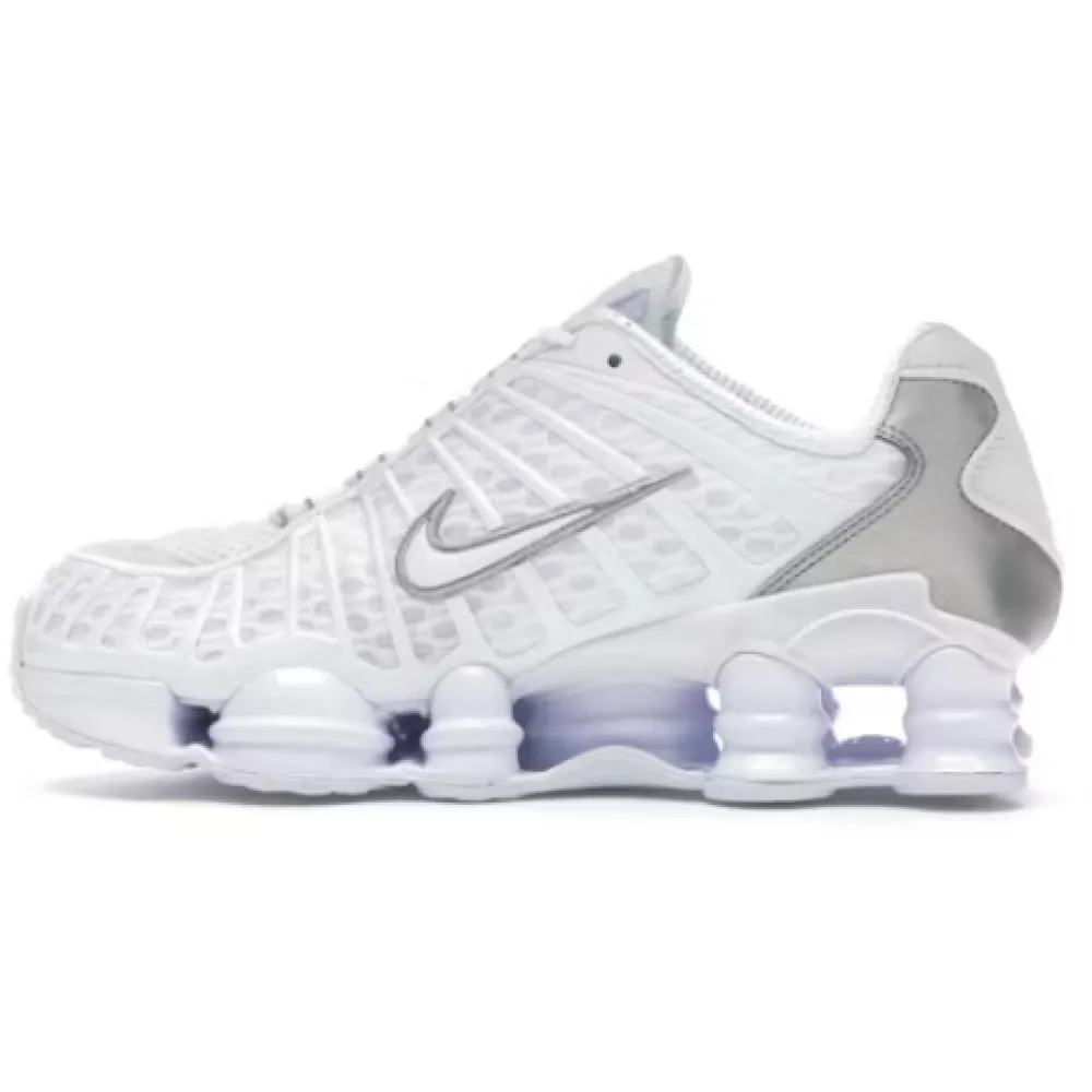 Pkgod Nike Shox TL White Metallic Silver AV3595-100