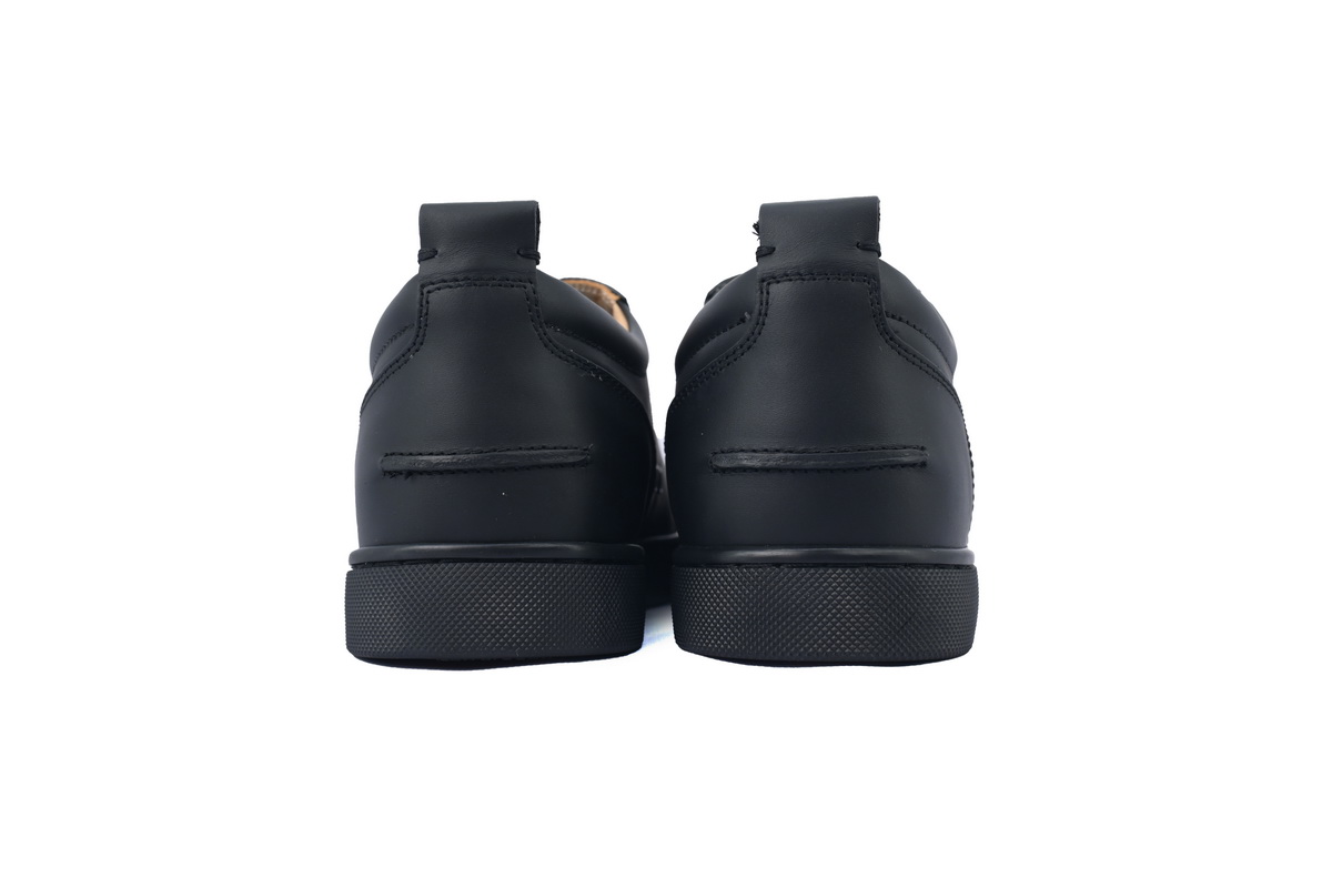 Christian Louboutin Louis Junior Spikes Veau Velours Sneaker Black 1130575CM53 (Custom)