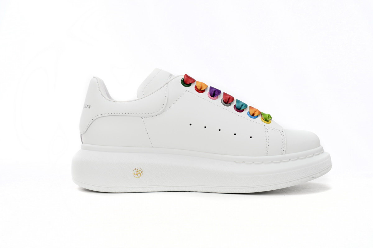Alexander McQueen Sneaker White Rainbow 553770WHX9P9035