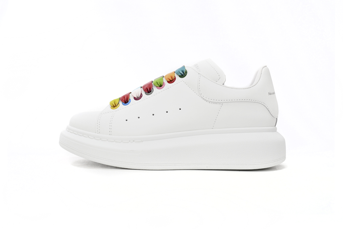 Alexander McQueen Sneaker White Rainbow 553770WHX9P9035