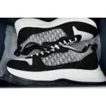 Dior B25 Oblique Runner Sneaker Black Suede 3SN259YUH_H960