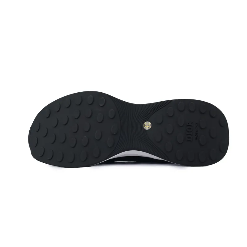 Dior B25 Oblique Runner Sneaker Black Suede 3SN259YUH_H960