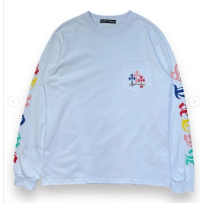Top Quality Chrome Hearts Multicolor Cemetery Cross Hoodie 01