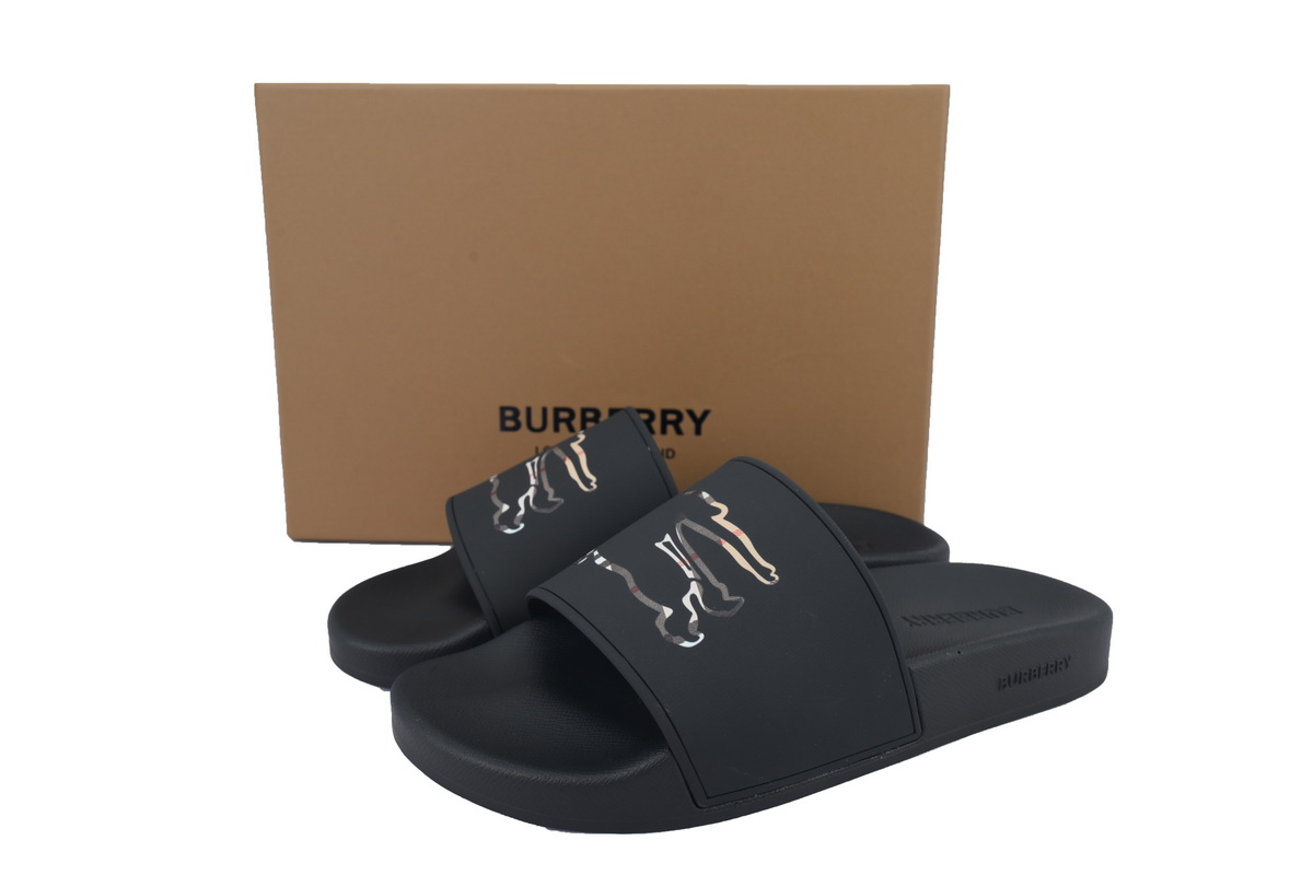    Burberry One Slipper War Horse Black