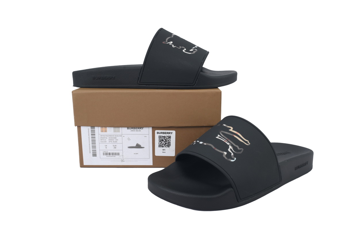    Burberry One Slipper War Horse Black