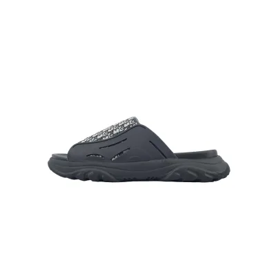Dior Alpha Sandal Black Rubber Oblique 01