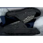 Dior Alpha Sandal Black Rubber Oblique