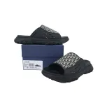 Dior Alpha Sandal Black Rubber Oblique