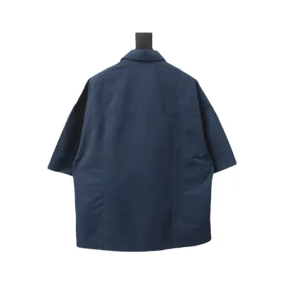 Bottega Veneta Woven T-shirt Navy 02