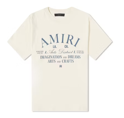 Top Quality AMIRI Arts District Tee Tee Vanilla Ice