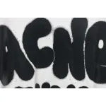 Top Quality Acne Studio Spray Paint Letter Print T-shirts (White)