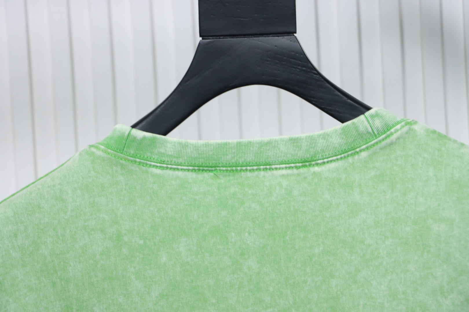 Top Quality Acne Studios 25SS beads letter short-sleeved T-shirt (Green)