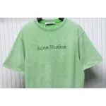 Top Quality Acne Studios 25SS beads letter short-sleeved T-shirt (Green)