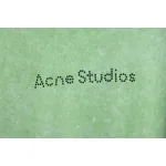 Top Quality Acne Studios 25SS beads letter short-sleeved T-shirt (Green)