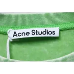 Top Quality Acne Studios 25SS beads letter short-sleeved T-shirt (Green)