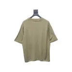 Top Quality Acne Studios 25SS beads letter short-sleeved T-shirt (Brown)