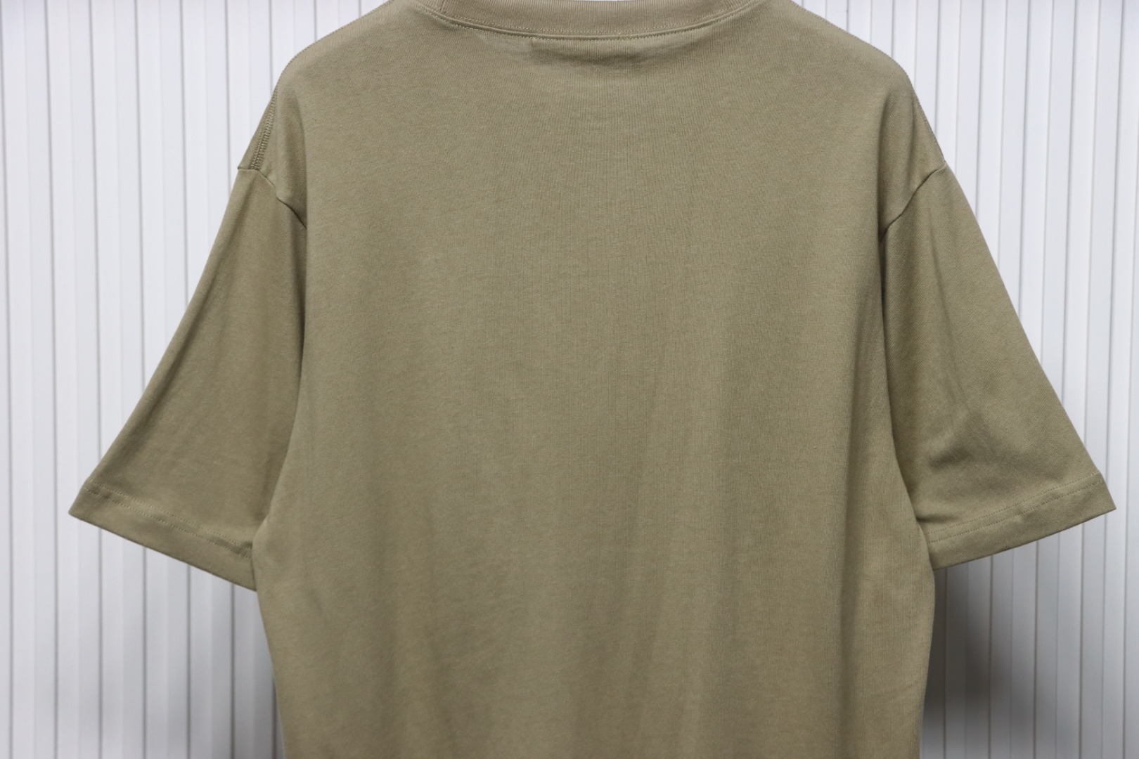 Top Quality Acne Studios 25SS beads letter short-sleeved T-shirt (Brown)