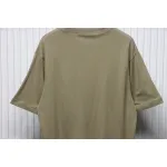 Top Quality Acne Studios 25SS beads letter short-sleeved T-shirt (Brown)