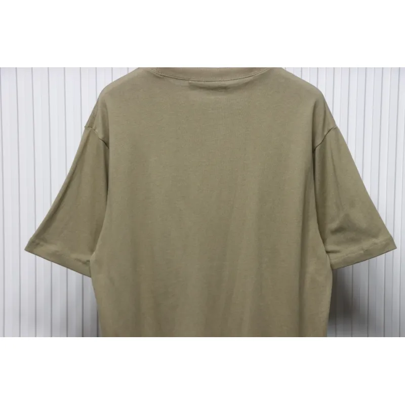 Top Quality Acne Studios 25SS beads letter short-sleeved T-shirt (Brown)