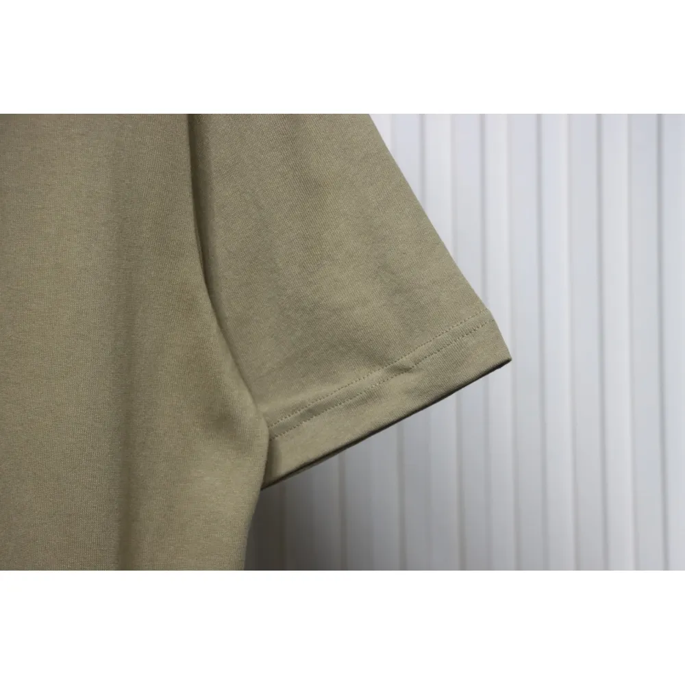 Top Quality Acne Studios 25SS beads letter short-sleeved T-shirt (Brown)
