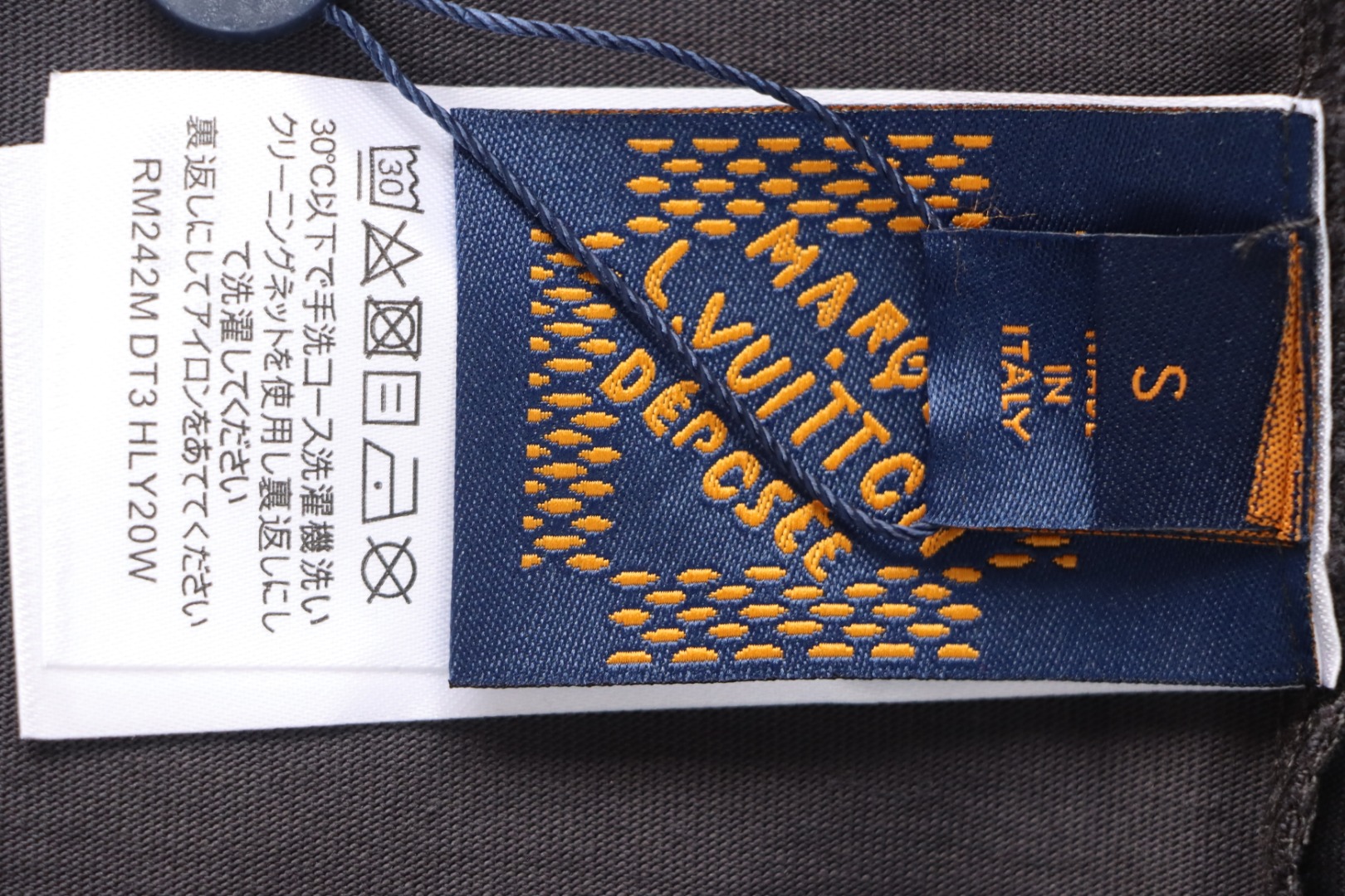 Top Quality Acne Studios 25SS beads letter short-sleeved T-shirt (Brown)