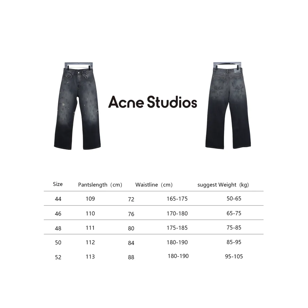 Top Quality Acne Studios Ink-splashed Jeans