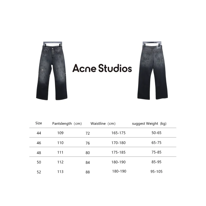Top Quality Acne Studios Ink-splashed Jeans