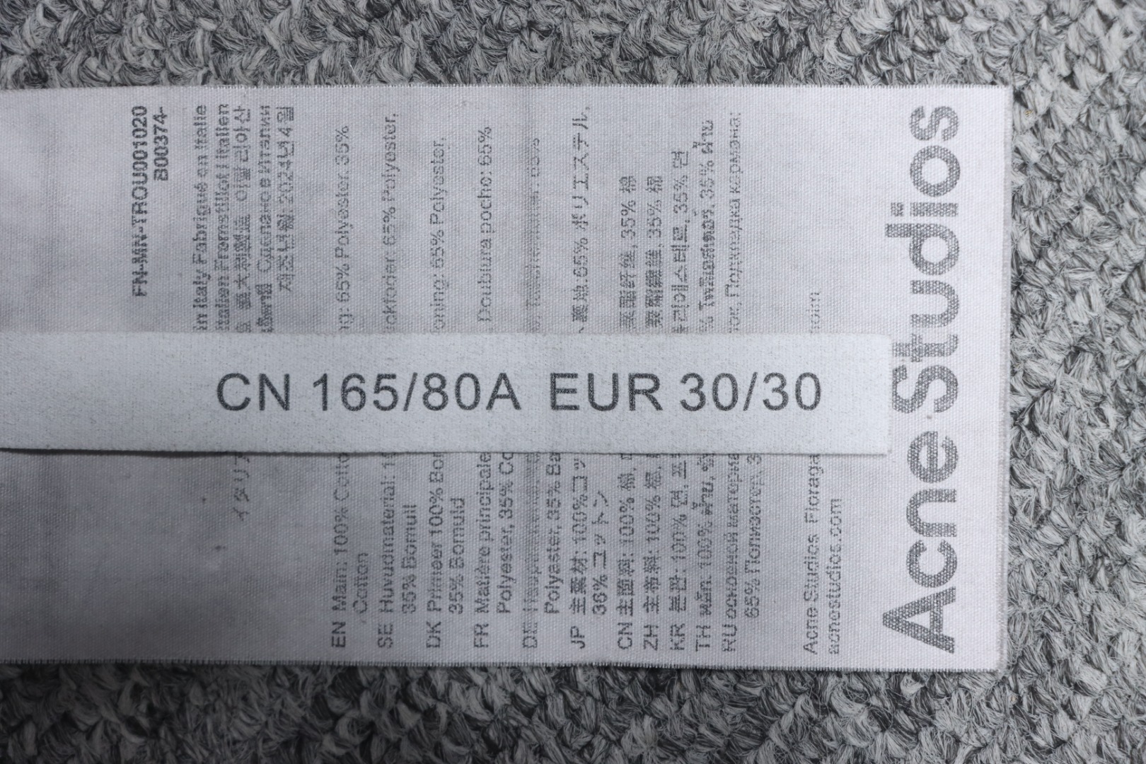 Top Quality Acne Studios Ink-splashed Jeans