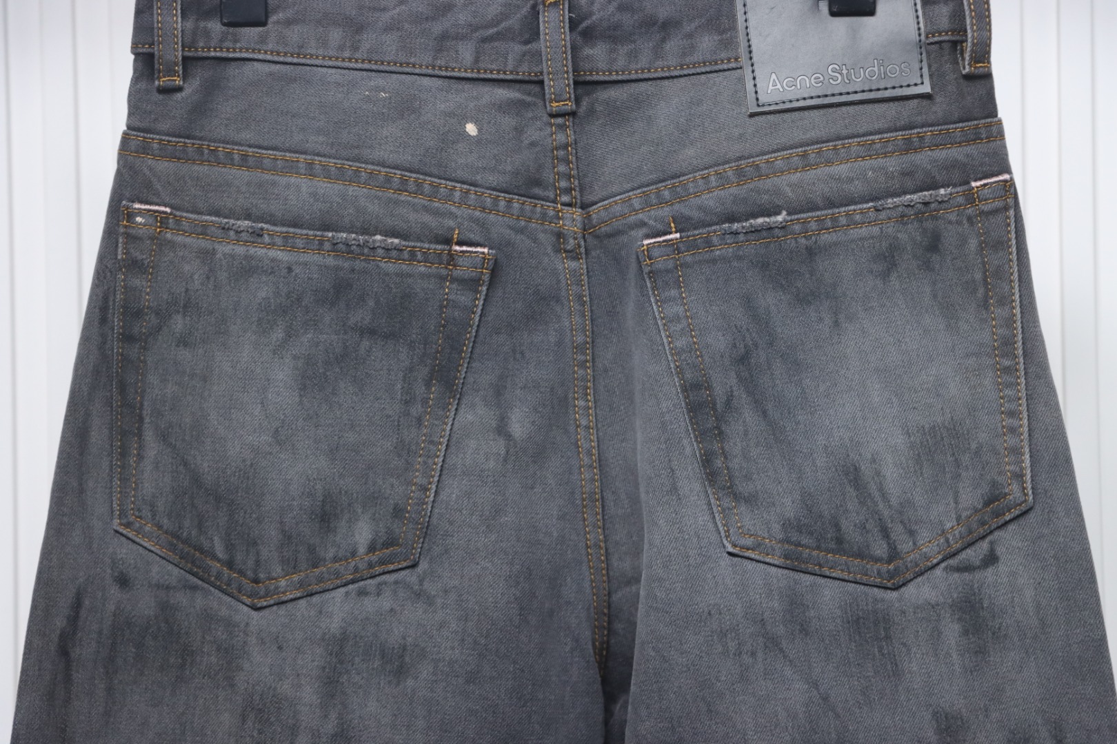 Top Quality Acne Studios Ink-splashed Jeans